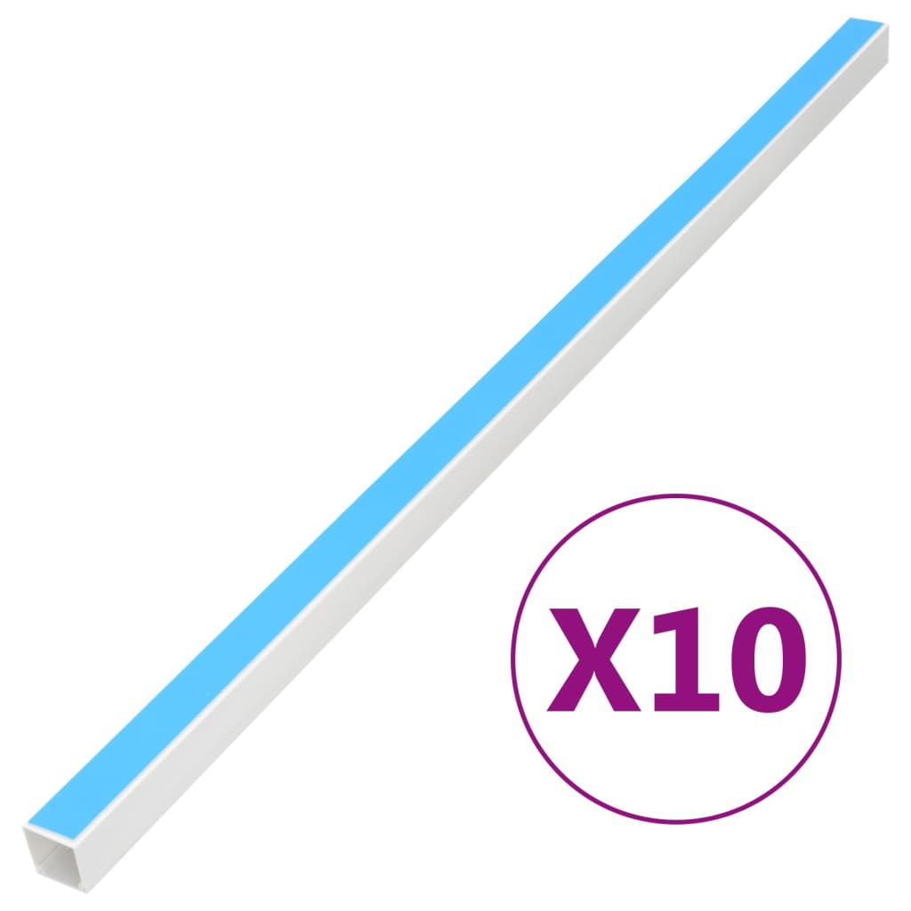 vidaXL Kabelkanäle Selbstklebend 30x15 mm 10 m PVC