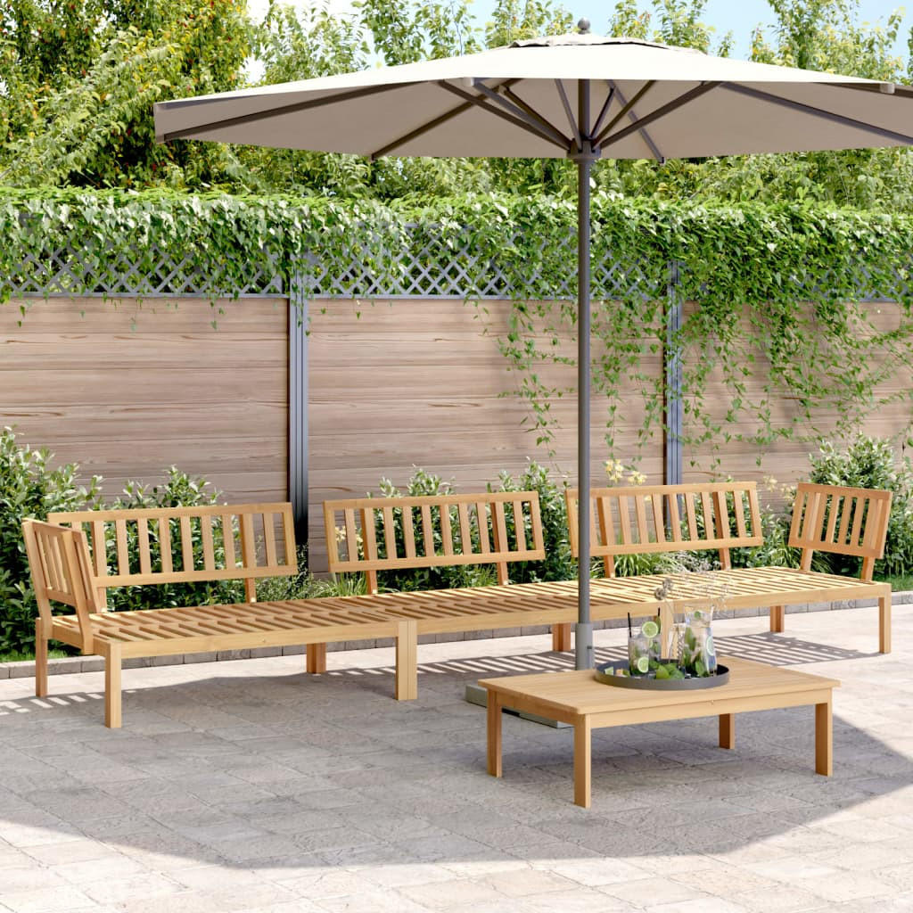 vidaXL 4-tlg. Garten-Sofagarnitur aus Paletten Massivholz Akazie