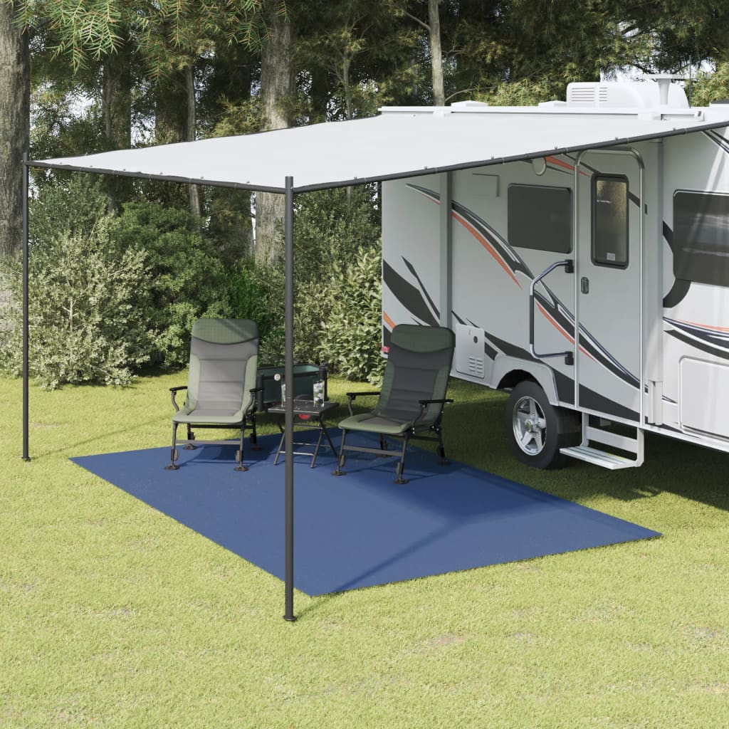 vidaXL Zeltteppich Blau 4x2,5 m