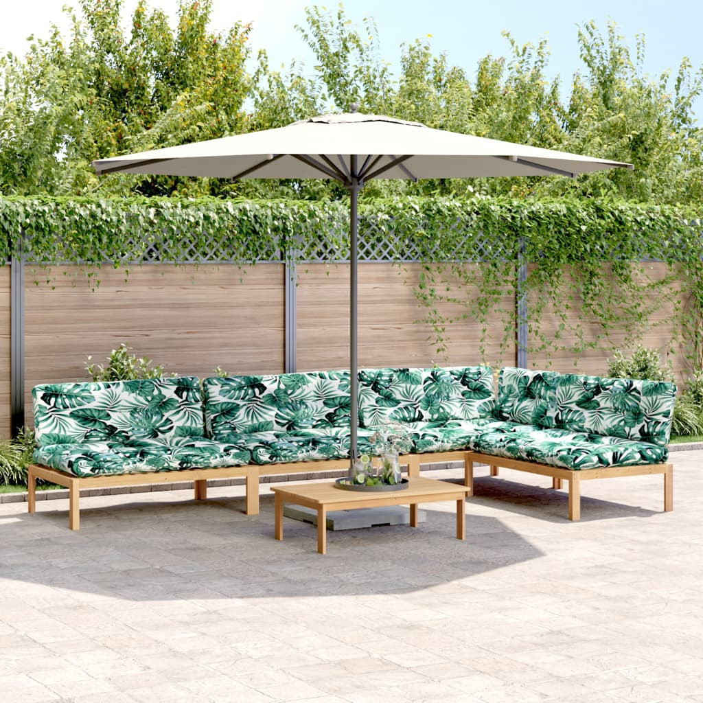 vidaXL 5-tlg. Garten-Sofagarnitur aus Paletten mit Kissen Akazienholz