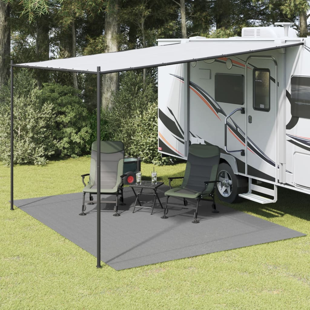 vidaXL Zeltteppich Anthrazit 4x3 m