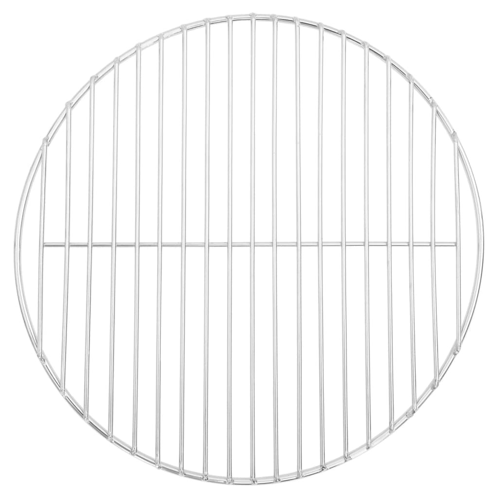 vidaXL BBQ Grillrost rund Ø37 cm 304 Edelstahl
