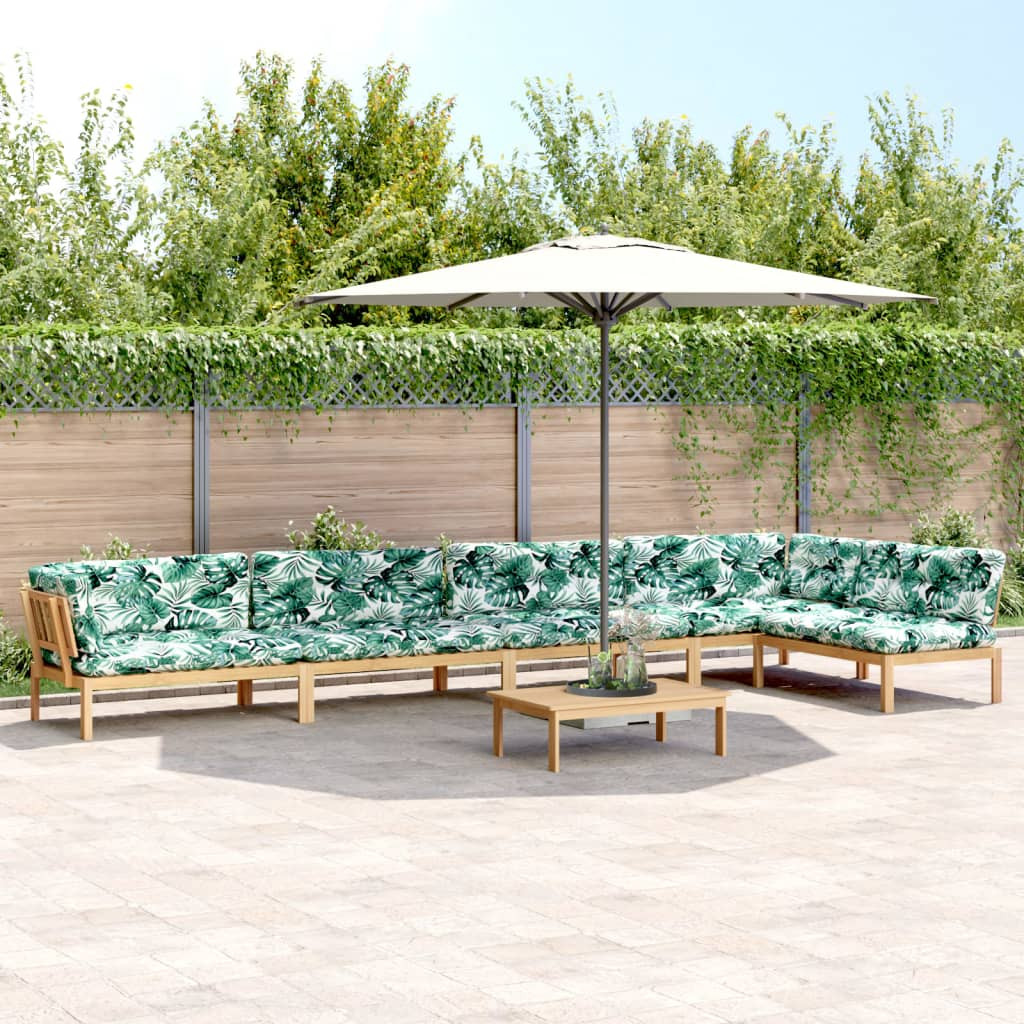 vidaXL 6-tlg. Garten-Sofagarnitur aus Paletten mit Kissen Akazienholz