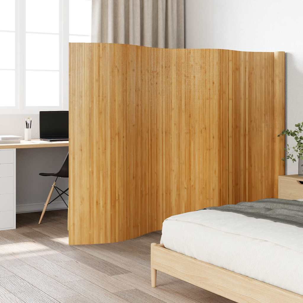 vidaXL Paravent Natur Breite 800 cm Höhe 165 cm Bambus
