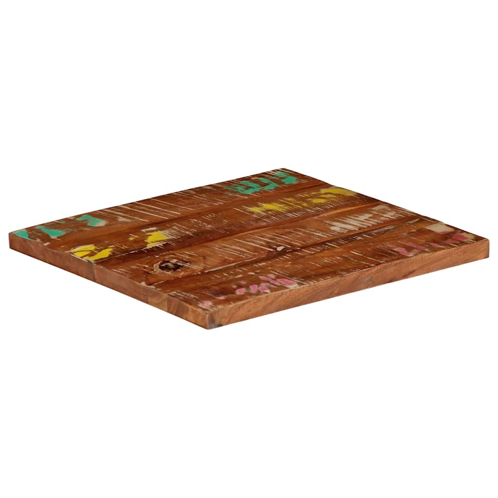 vidaXL Tischplatte 50x50x3,8 cm Quadratisch Altholz Massiv