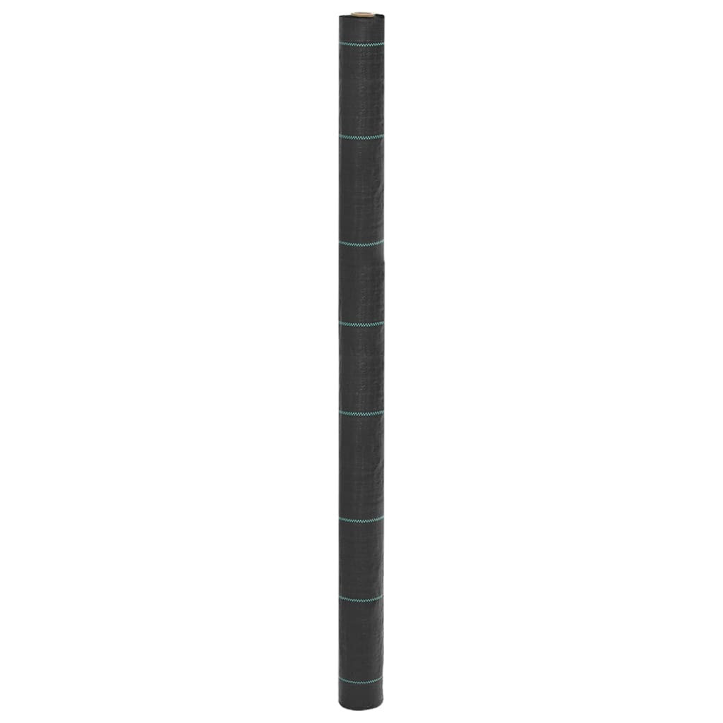 vidaXL Unkrautmembran Schwarz 1,5 x 50 m PP