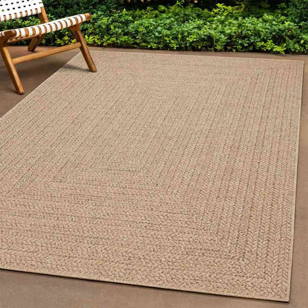 vidaXL Teppich ZIZUR 80x250 cm Jute-Optik Indoor und Outdoor