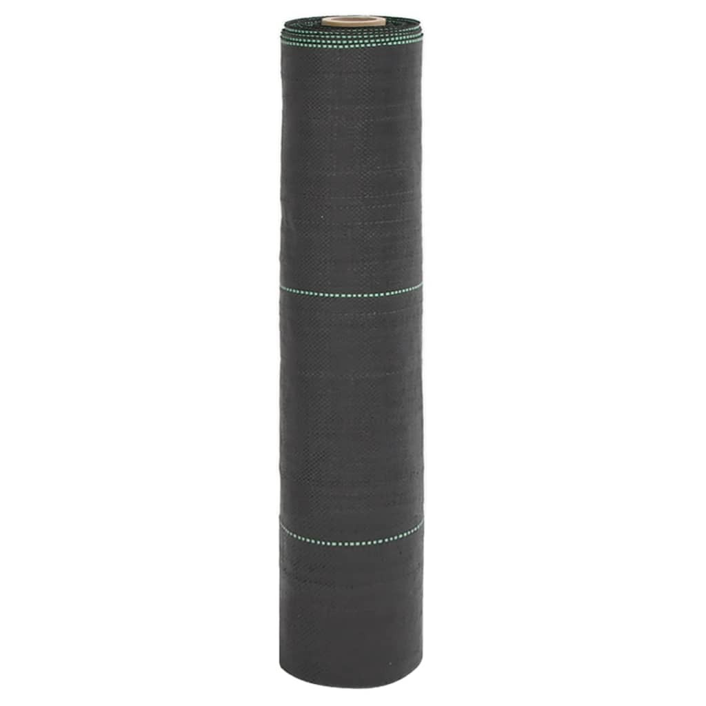 vidaXL Unkrautvlies Schwarz 0,5x25 m PP