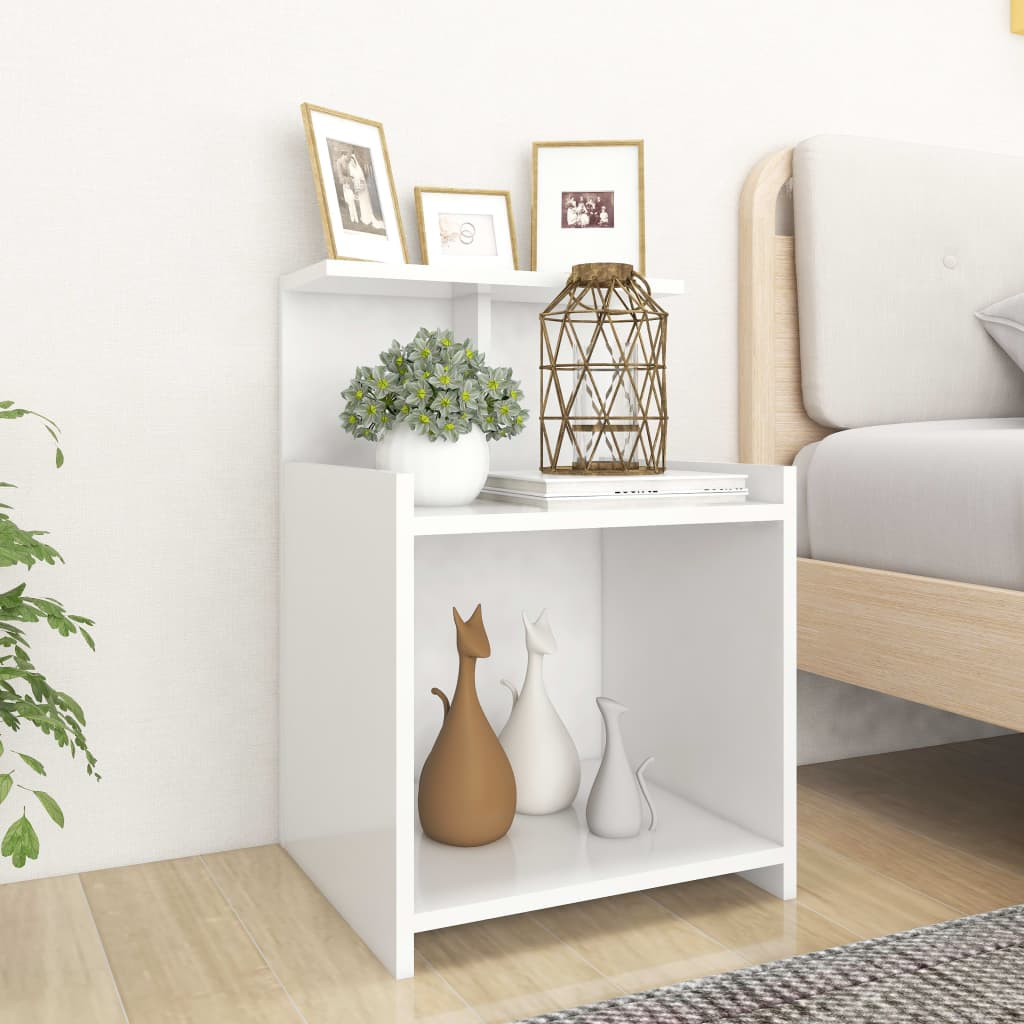 vidaXL Nachttisch Weiß 40x35x60 cm Holzwerkstoff