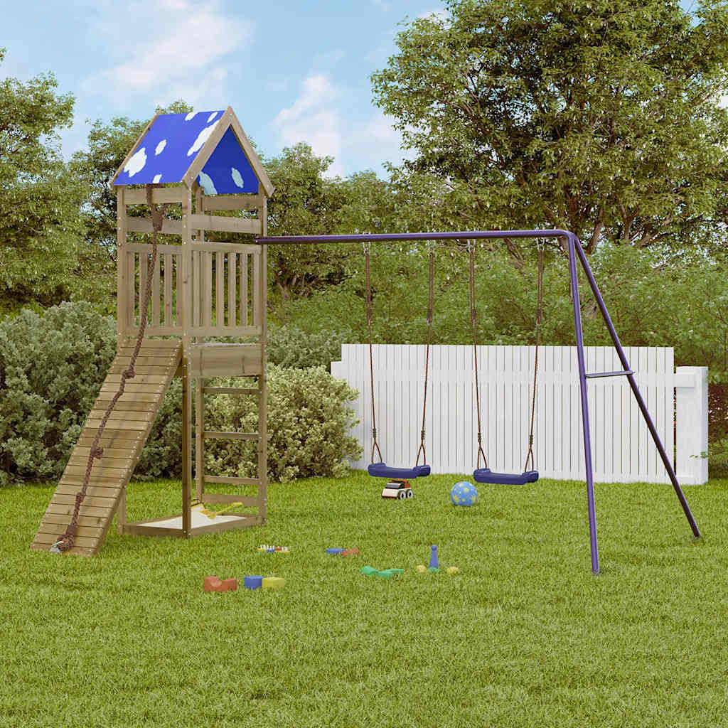 vidaXL Spielturm Imprägniertes Kiefernholz