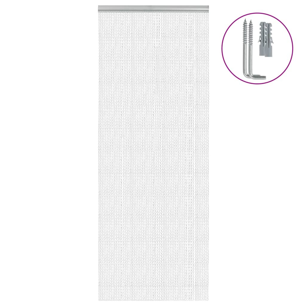 vidaXL Türvorhang aus Ketten 80x201 cm Aluminium