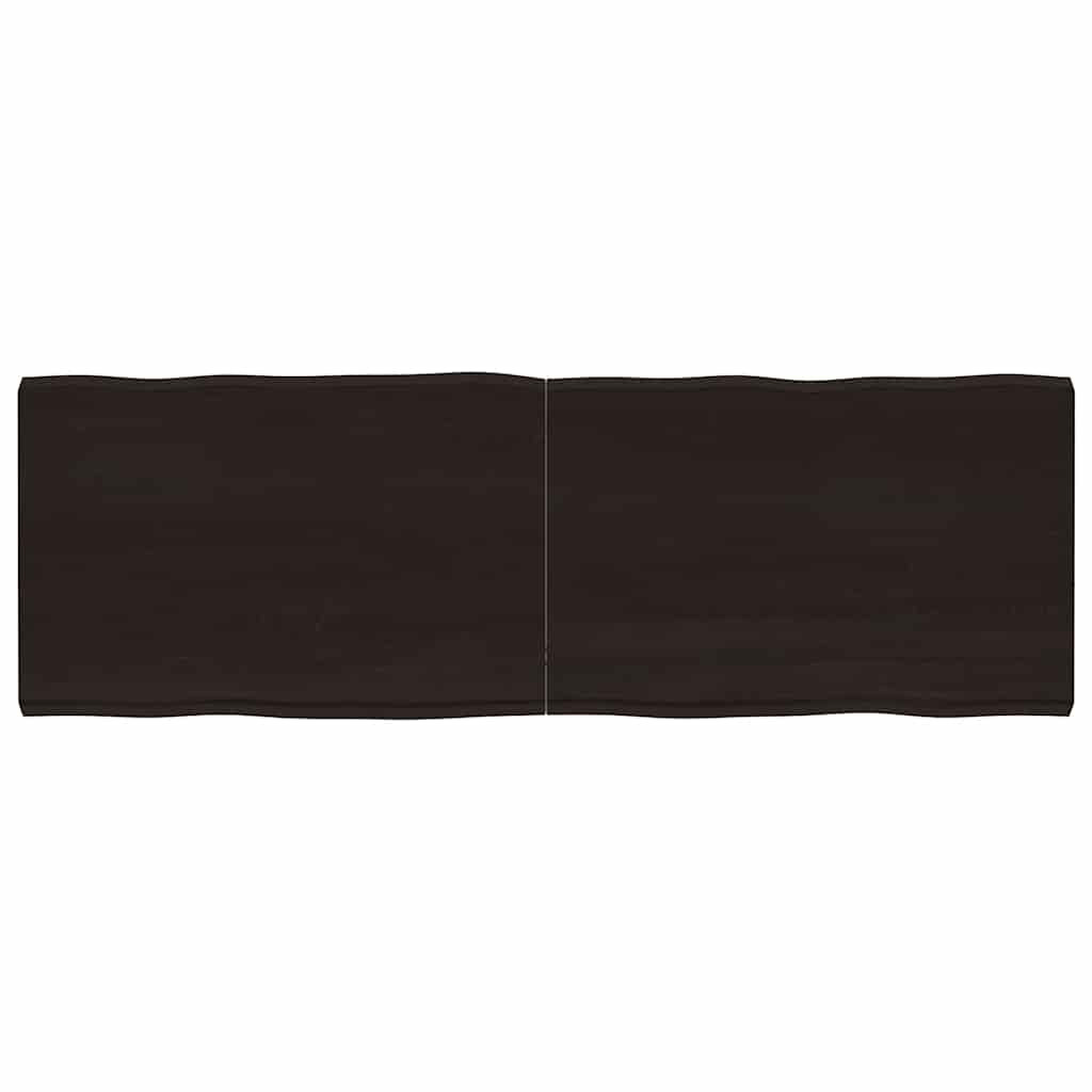 vidaXL Tischplatte 180x60x(2-6) cm Massivholz Behandelt Baumkante