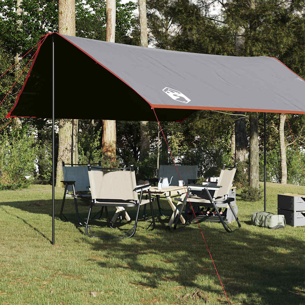 vidaXL Tarp Grau und Orange 430x380x210 cm Wasserdicht