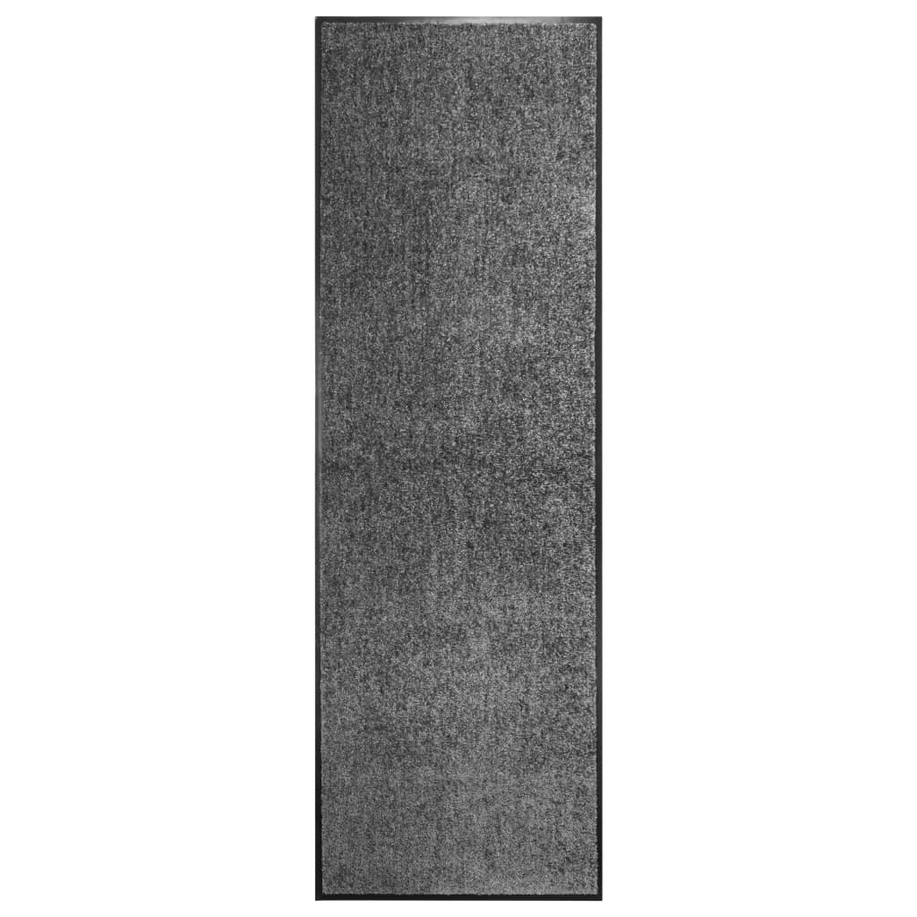 vidaXL Fußmatte Waschbar Anthrazit 60x180 cm
