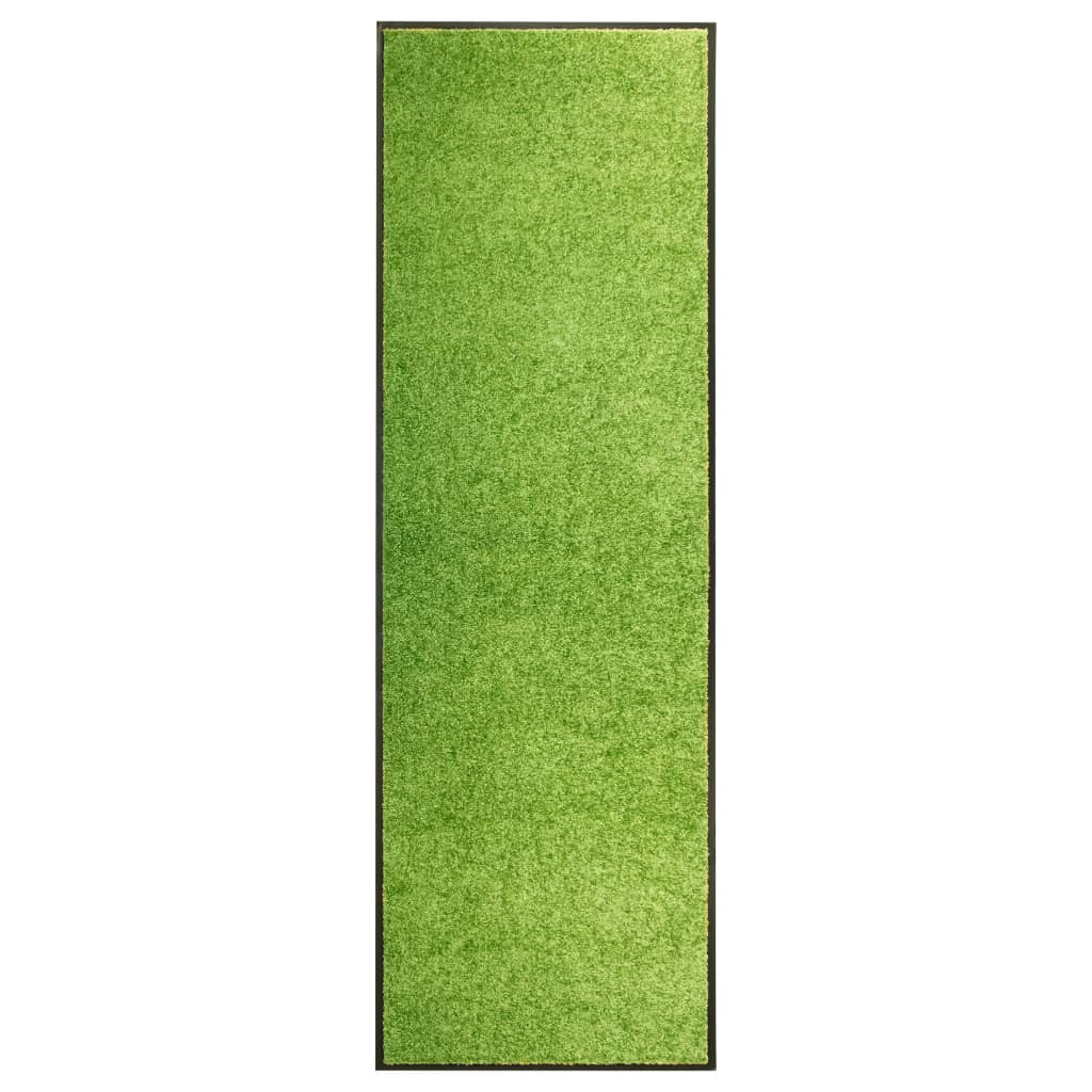 vidaXL Fußmatte Waschbar Grün 60x180 cm