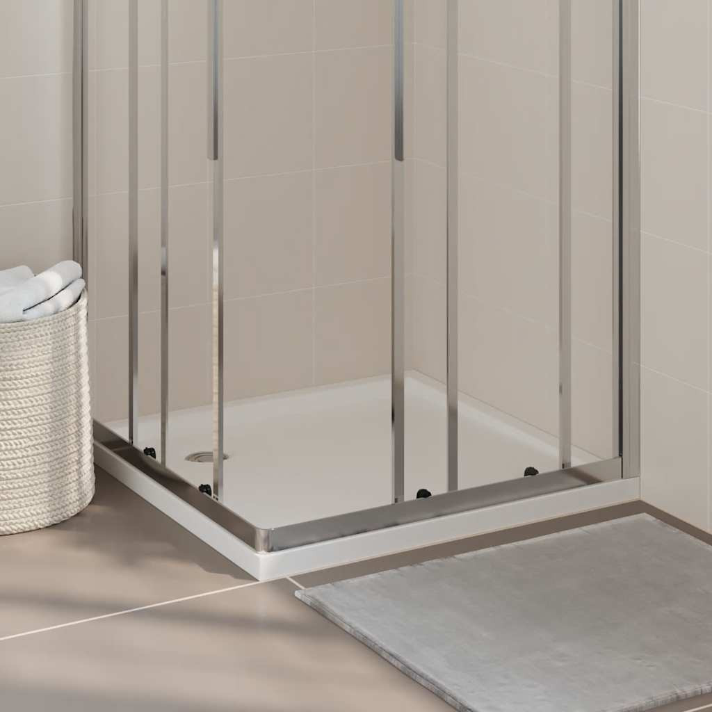 vidaXL Duschtasse ABS Quadratisch Weiß 80x80 cm