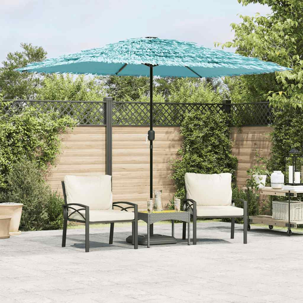 vidaXL Sonnenschirm mit Stahlmast Blau 300x200x250 cm