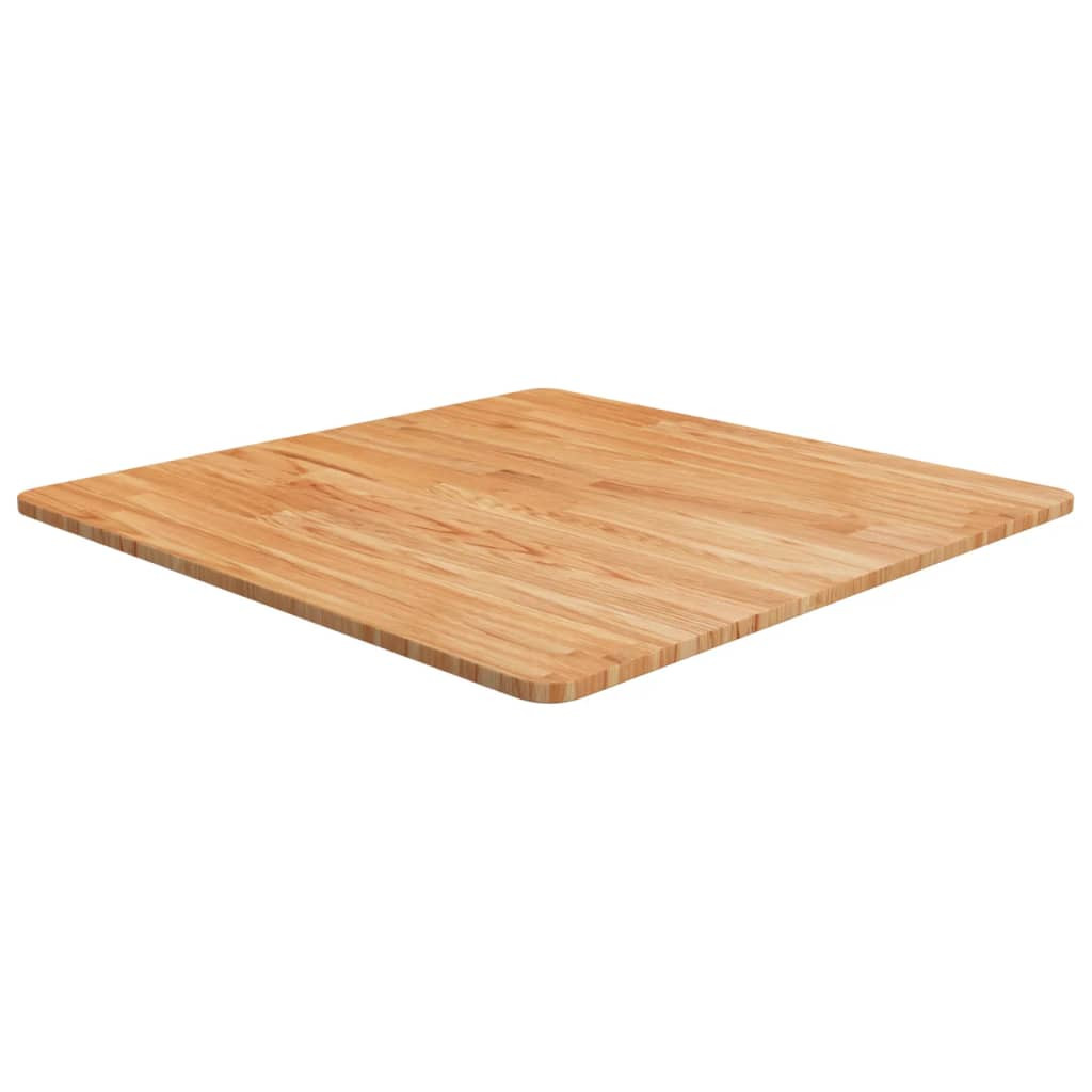 vidaXL Tischplatte Quadratisch Hellbraun 70x70x1,5cm Behandelte Eiche