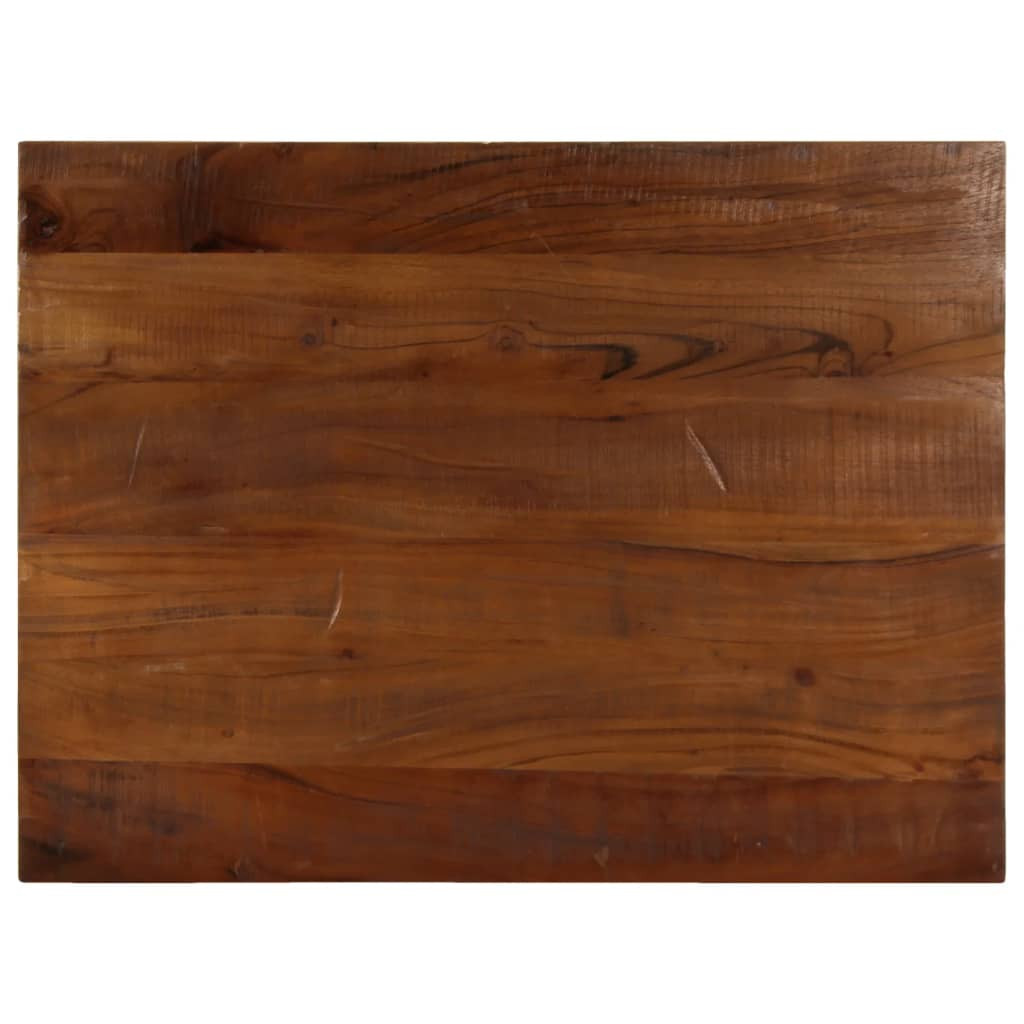 vidaXL Tischplatte 80x60x2,5 cm Rechteckig Altholz Massiv
