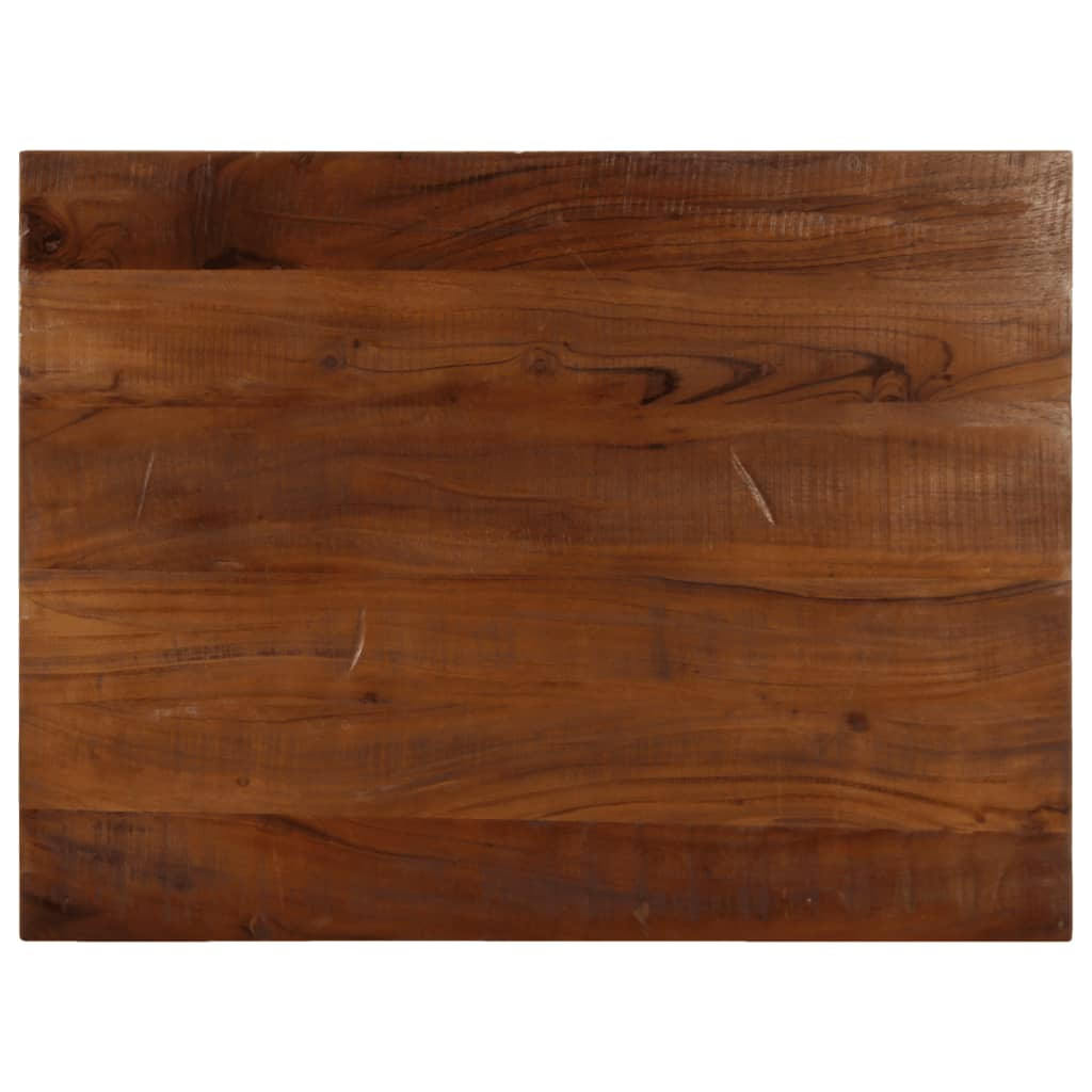 vidaXL Tischplatte 90x70x2,5 cm Rechteckig Altholz Massiv