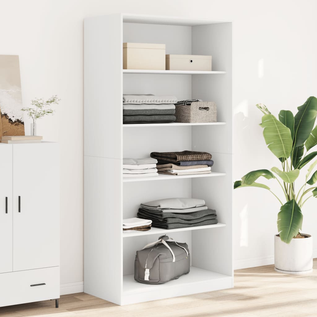 vidaXL Kleiderschrank Weiß 100x50x200 cm Holzwerkstoff