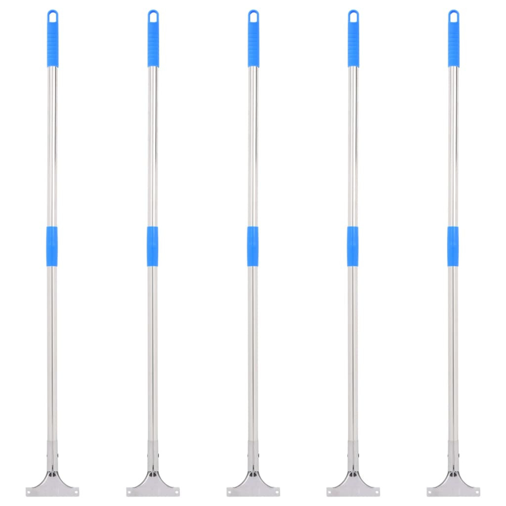 vidaXL Bodenabzieher-Stiele 5 Stk. 119,5 cm Stahl und Kunststoff