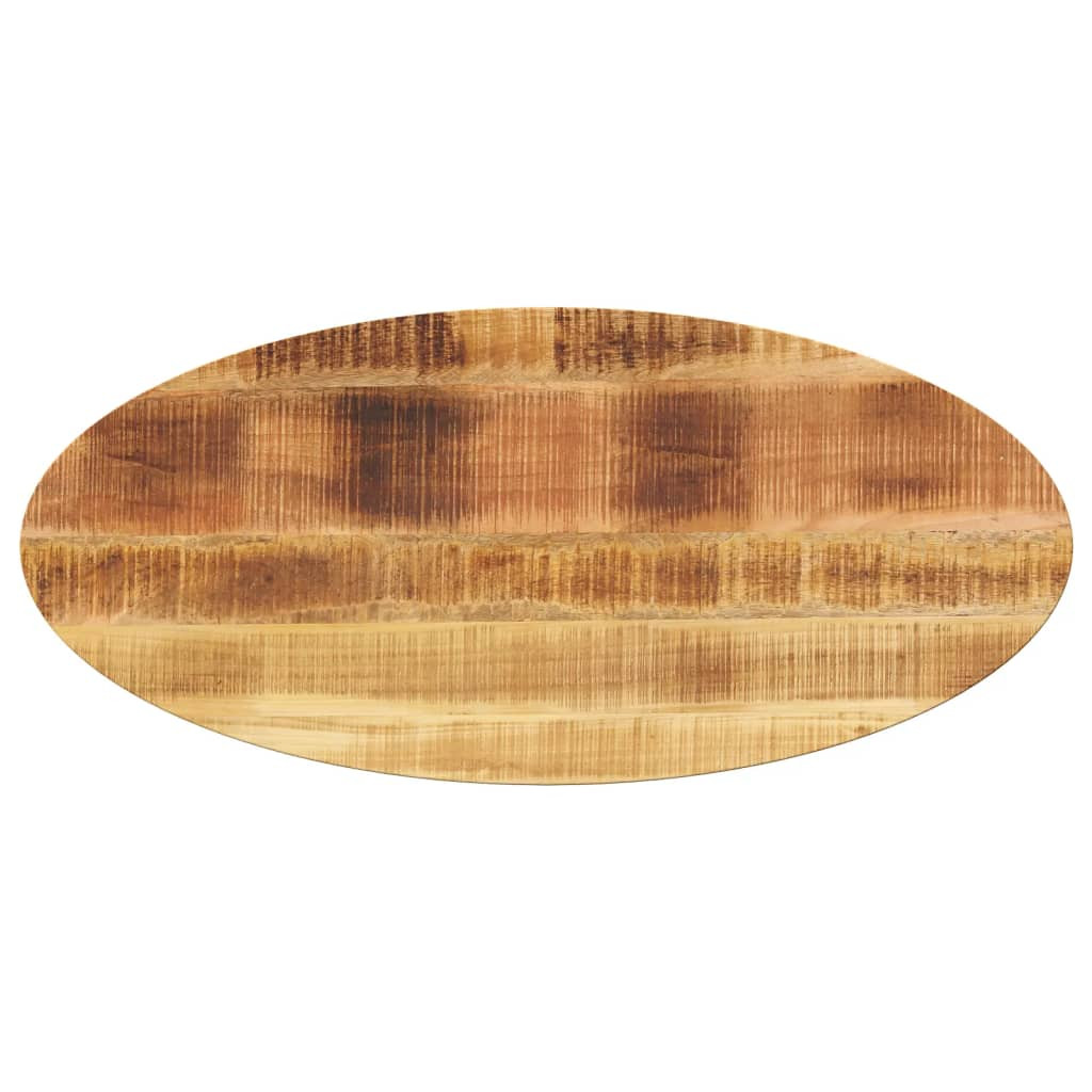 vidaXL Tischplatte 110x40x2,5 cm Oval Massivholz Mango