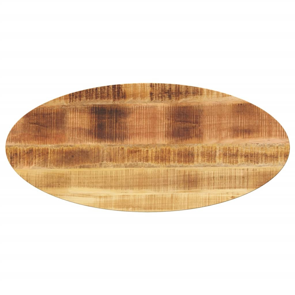 vidaXL Tischplatte 140x50x3,8 cm Oval Massivholz Mango