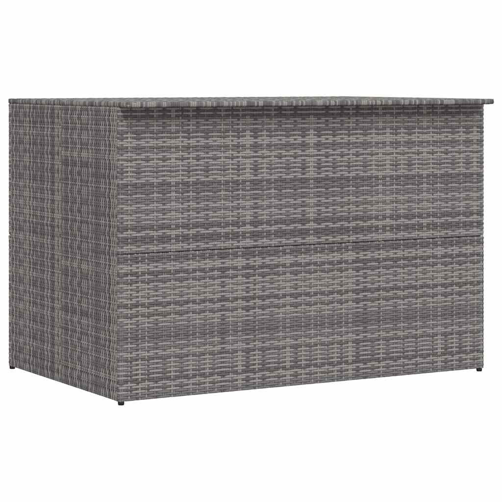 vidaXL Garden-Auflagenbox Grau 150x100x100 cm Poly Rattan
