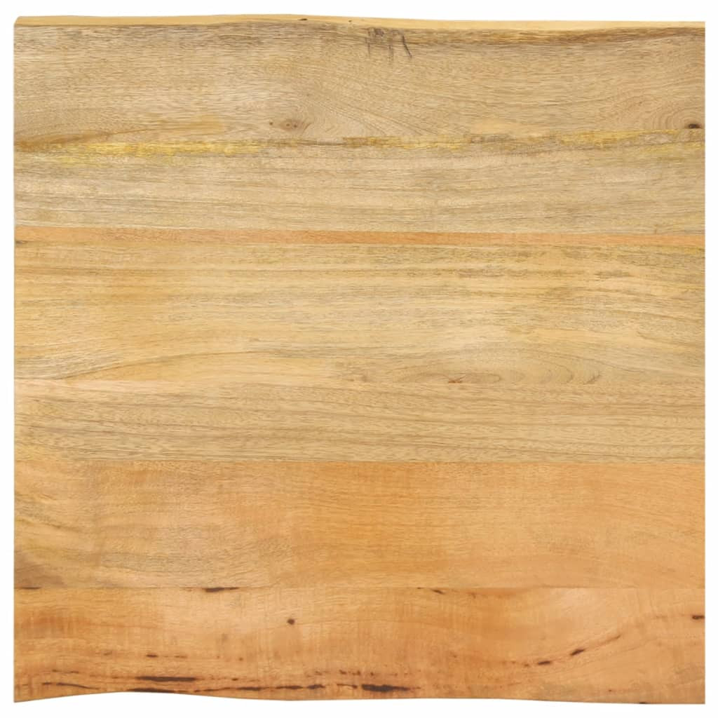 vidaXL Tischplatte mit Baumkante 60x60x3,8 cm Massivholz Mango