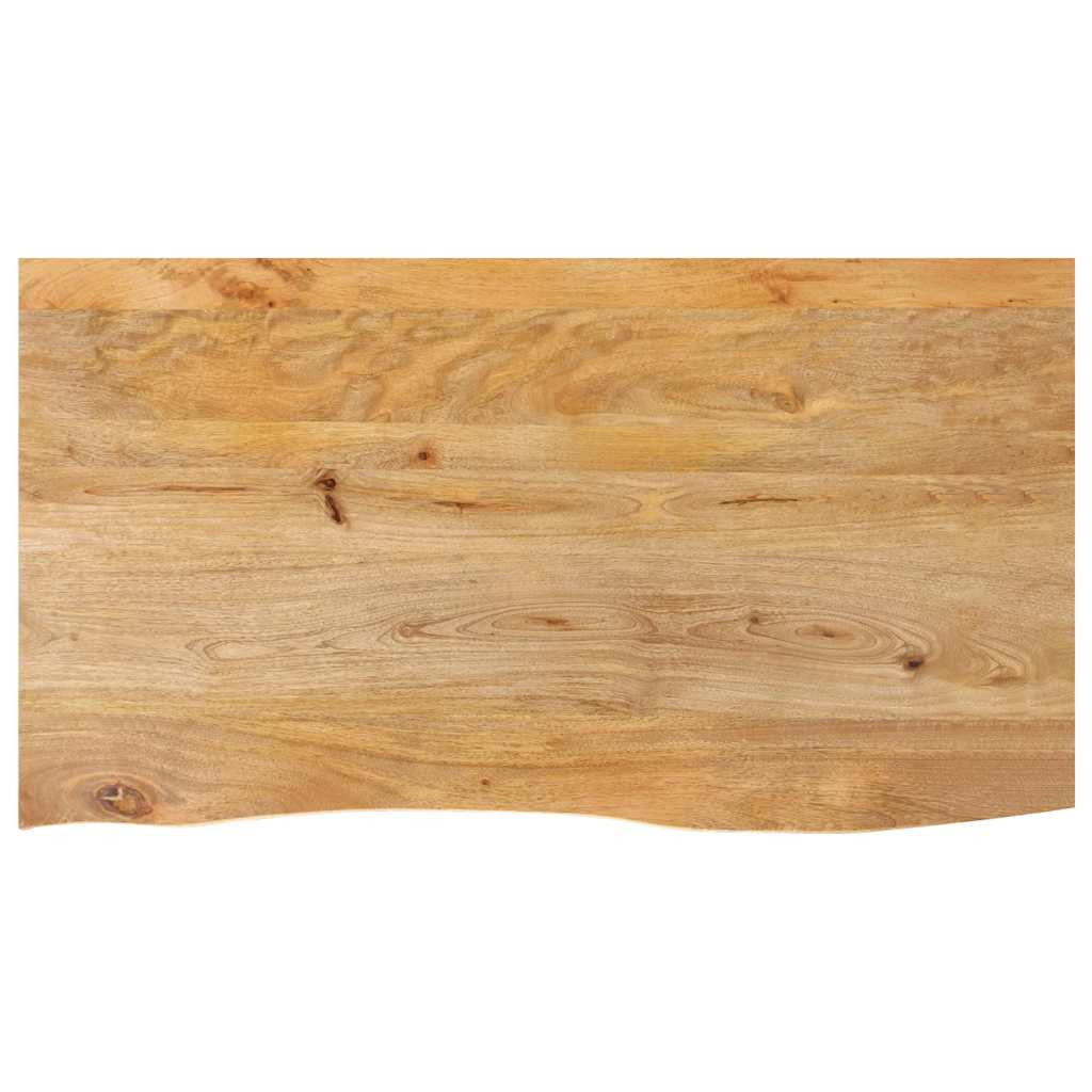 vidaXL Tischplatte mit Baumkante 120x60x2,5 cm Massivholz Mango