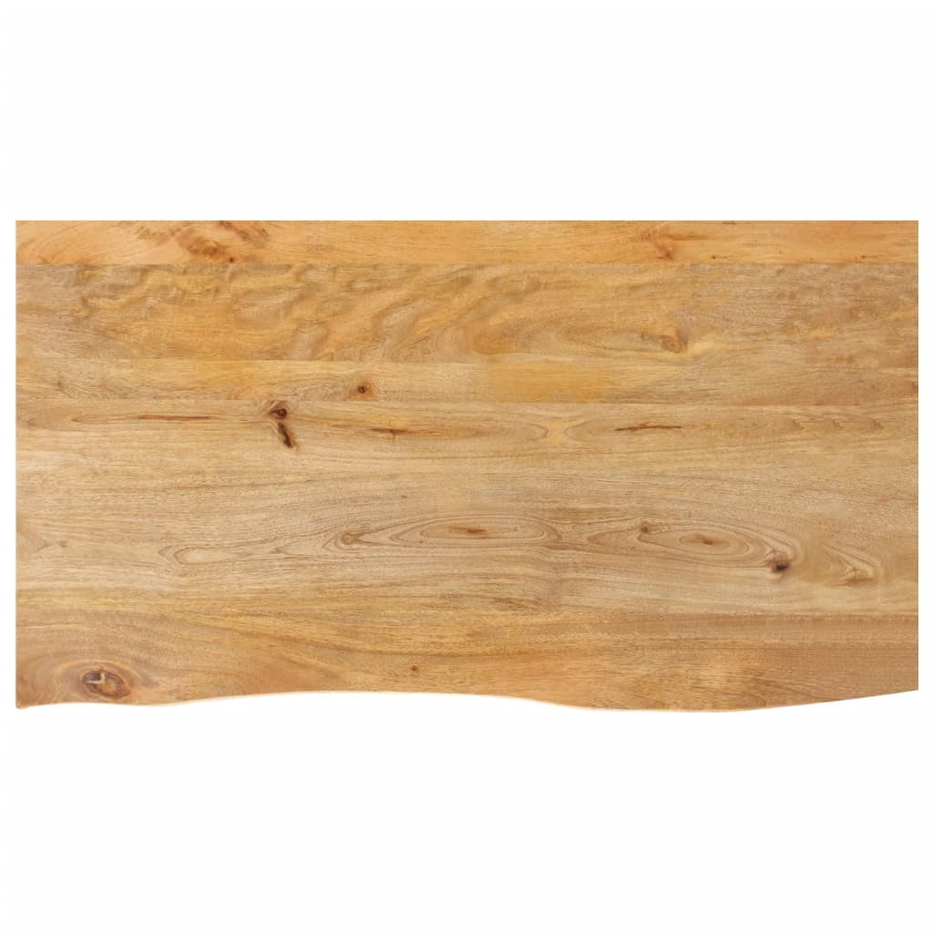 vidaXL Tischplatte mit Baumkante 100x60x2,5 cm Massivholz Mango