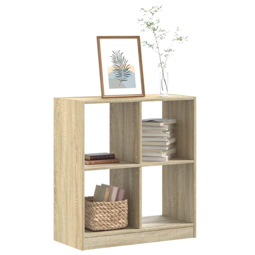 vidaXL Bücherregal Sonoma-Eiche 68,5x32x75 cm Holzwerkstoff