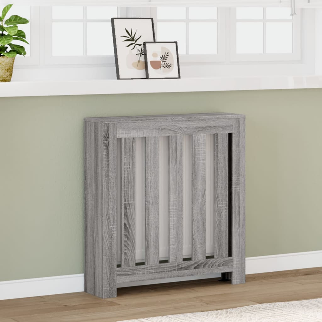 vidaXL Heizkörperverkleidung Grau Sonoma 78x20x82 cm Holzwerkstoff