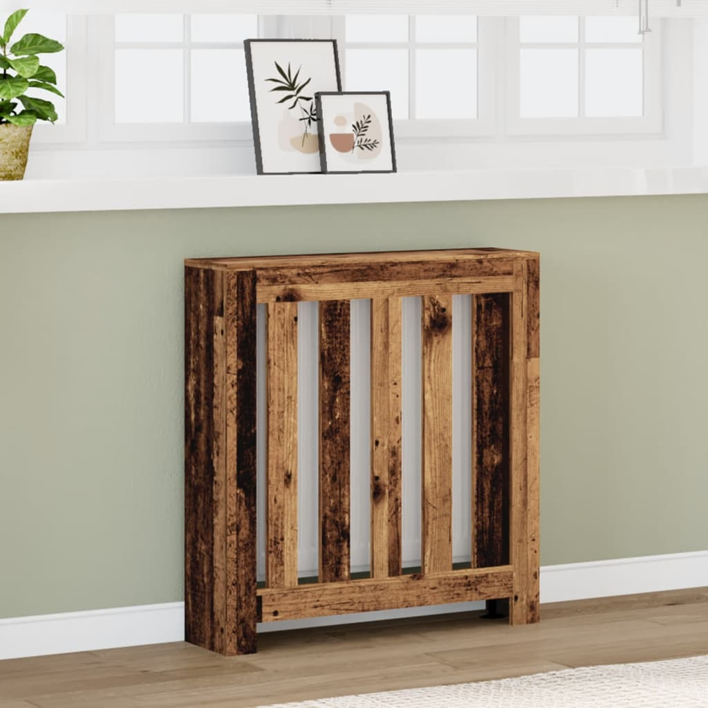 vidaXL Heizkörperverkleidung Altholz-Optik 78x20x82 cm Holzwerkstoff