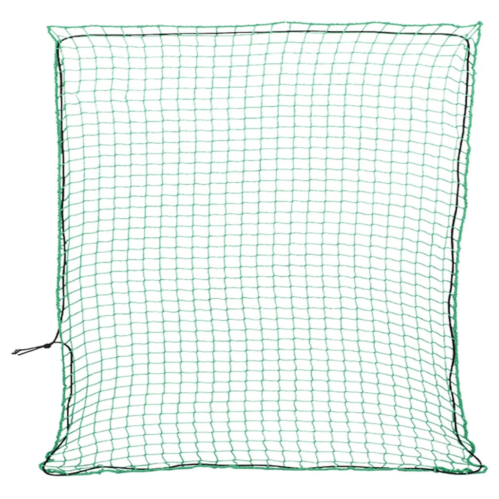 vidaXL Anhängernetz mit Gummiseil Grün 4x4 m PP