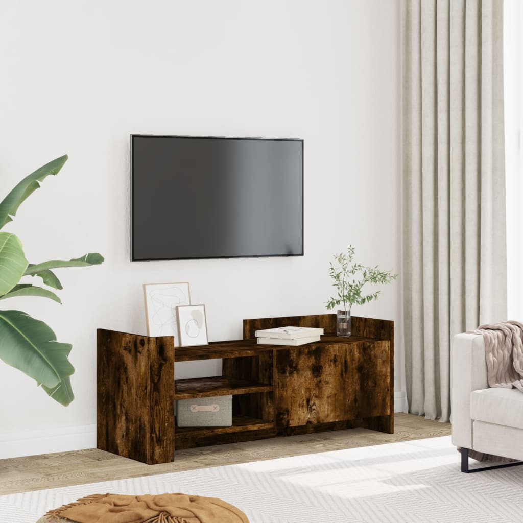 vidaXL TV-Schrank Räuchereiche 100x35x40 cm Holzwerkstoff