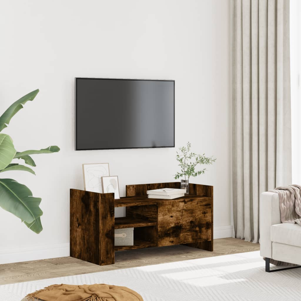 vidaXL TV-Schrank Räuchereiche 80x35x40 cm Holzwerkstoff