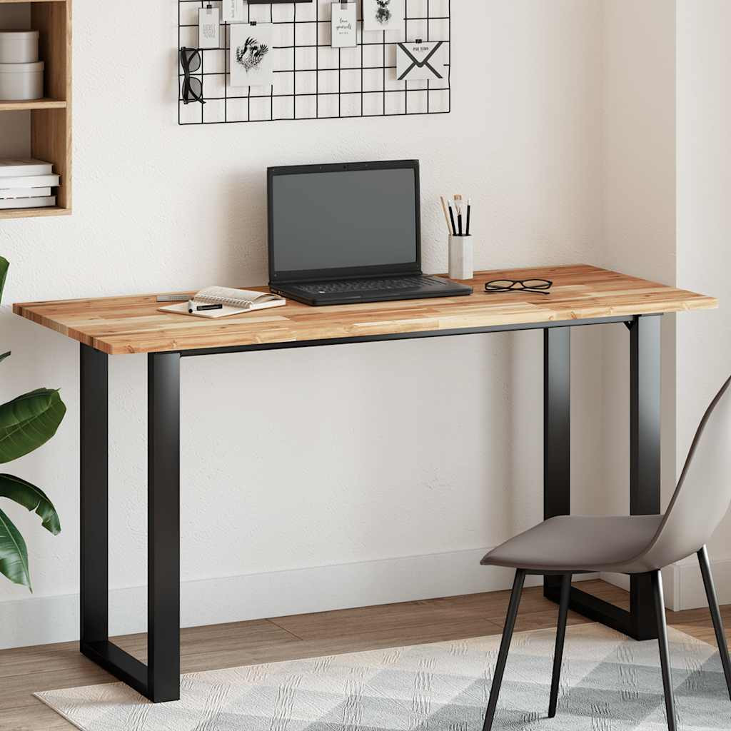 vidaXL Tischplatte Rechteckig 140x60x2 cm Massivholz Akazie