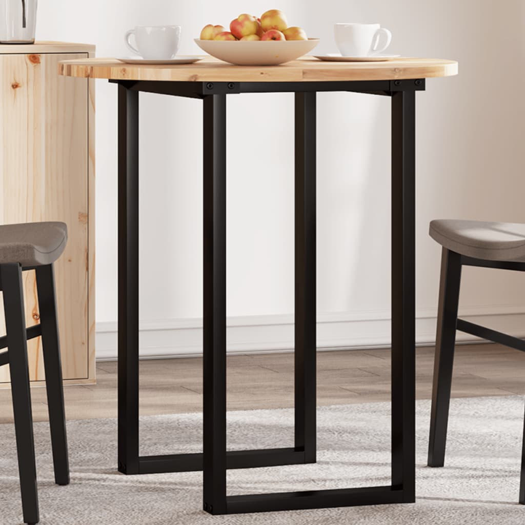 vidaXL Tischplatte Rund Ø70x2 cm Massivholz Akazie