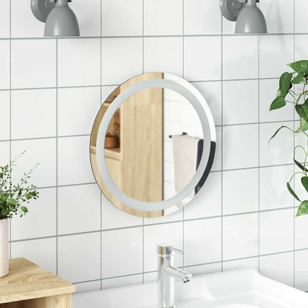 vidaXL LED-Badspiegel 40 cm Rund