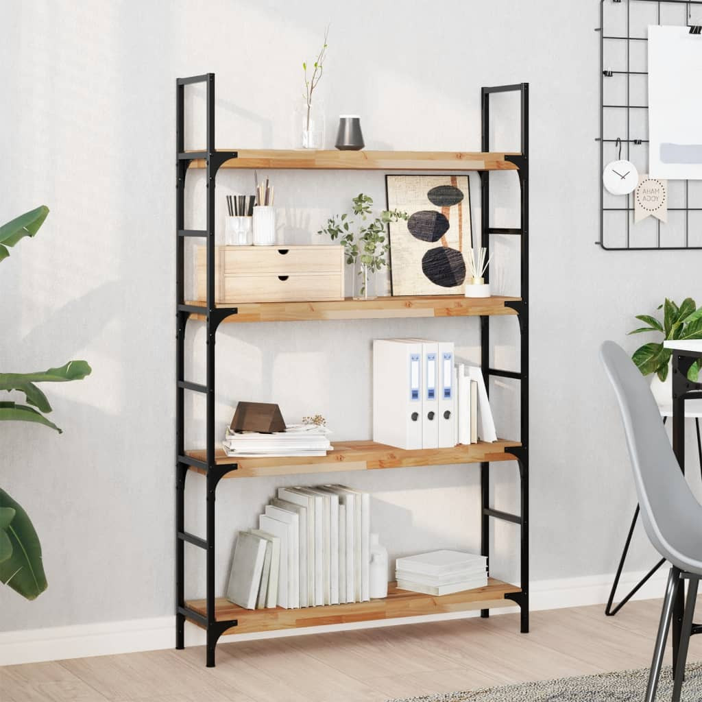 vidaXL Schweberegale 2 Stk. 100x20x4 cm Massivholz Akazie Ölbehandelt