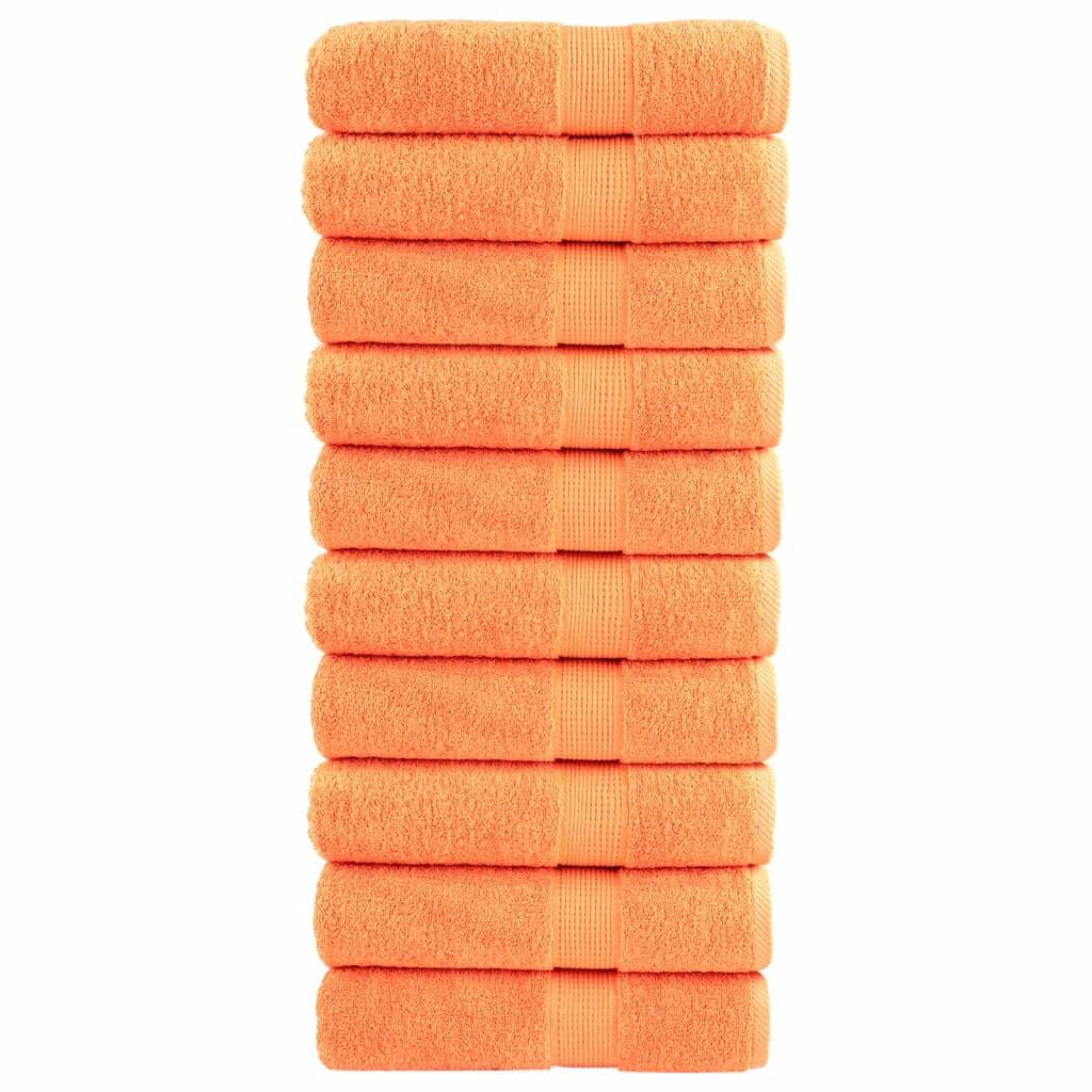 vidaXL Premium Badetücher SOLUND 10 Stk. Orange 100x150 cm 600 g/m²