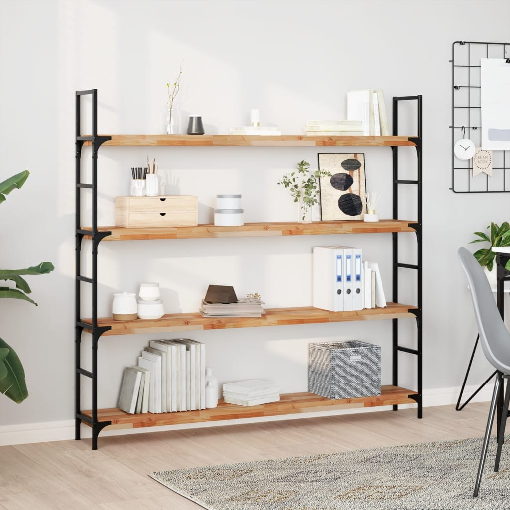 vidaXL Schweberegale 3 Stk. 140x20x4 cm Massivholz Akazie Ölbehandelt
