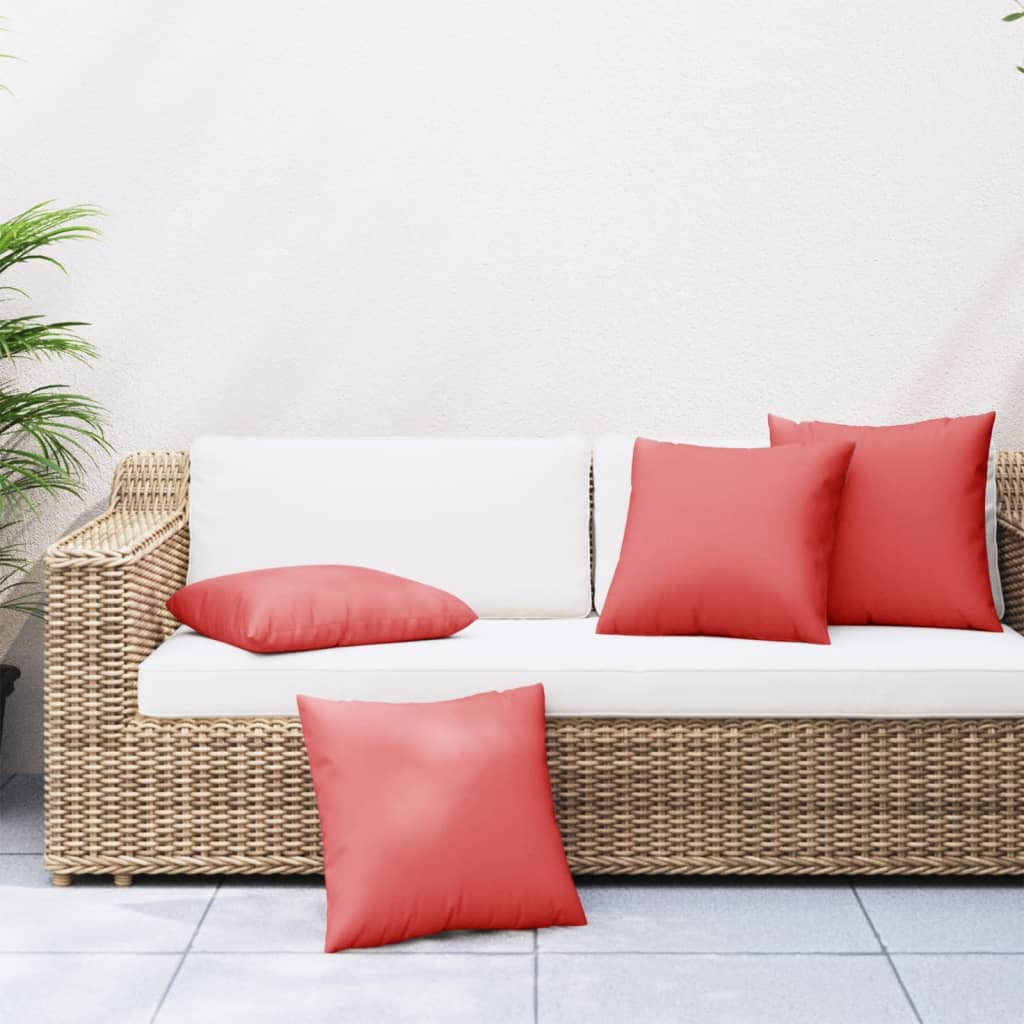 vidaXL Sofakissen 4 Stk. Rot 60x60 cm Stoff
