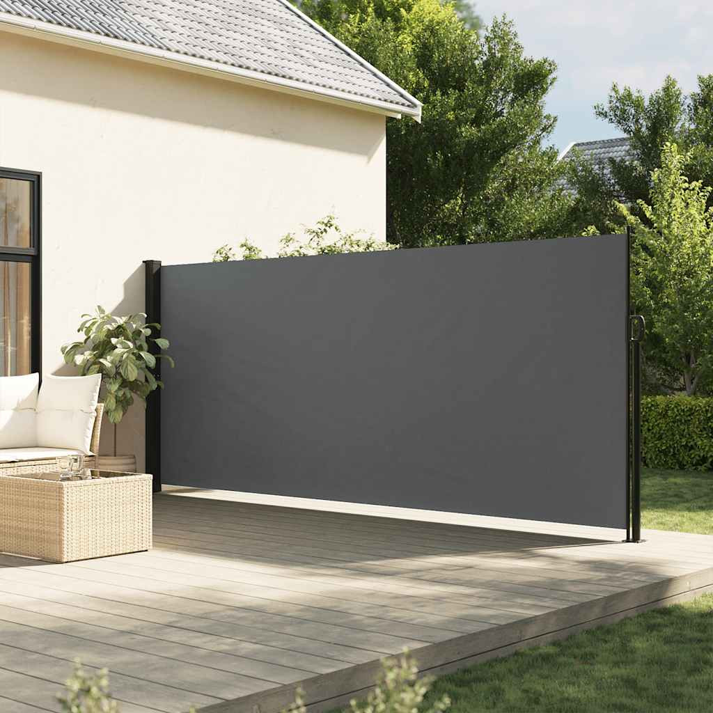 vidaXL Ausziehbare Seitenmarkise Anthrazit 160x300 cm