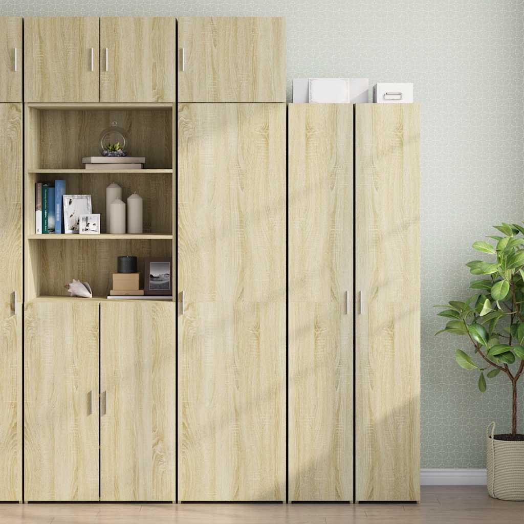 vidaXL Hochschrank Schmal Sonoma-Eiche 50x42,5x225 cm Holzwerkstoff