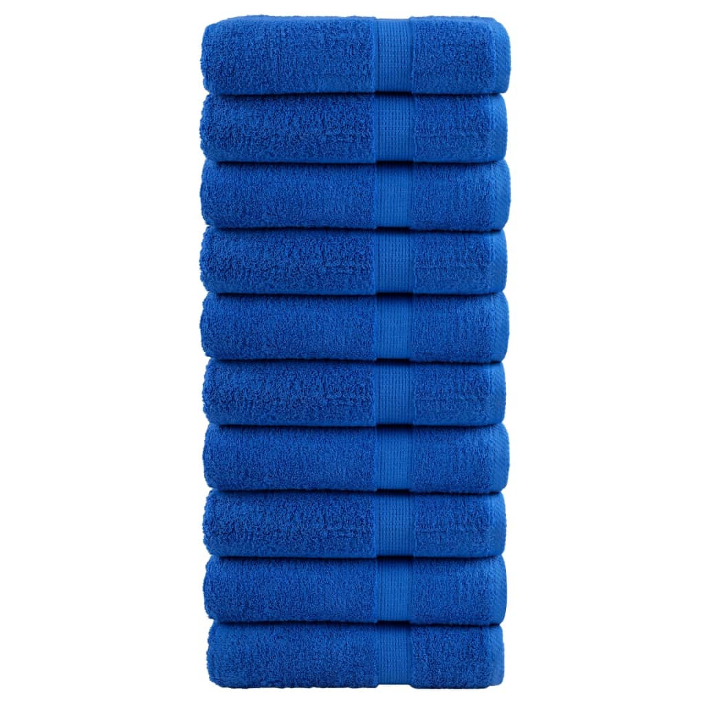vidaXL Premium Duschtücher SOLUND 10 Stk. Blau 70x140 cm 600 g/m²