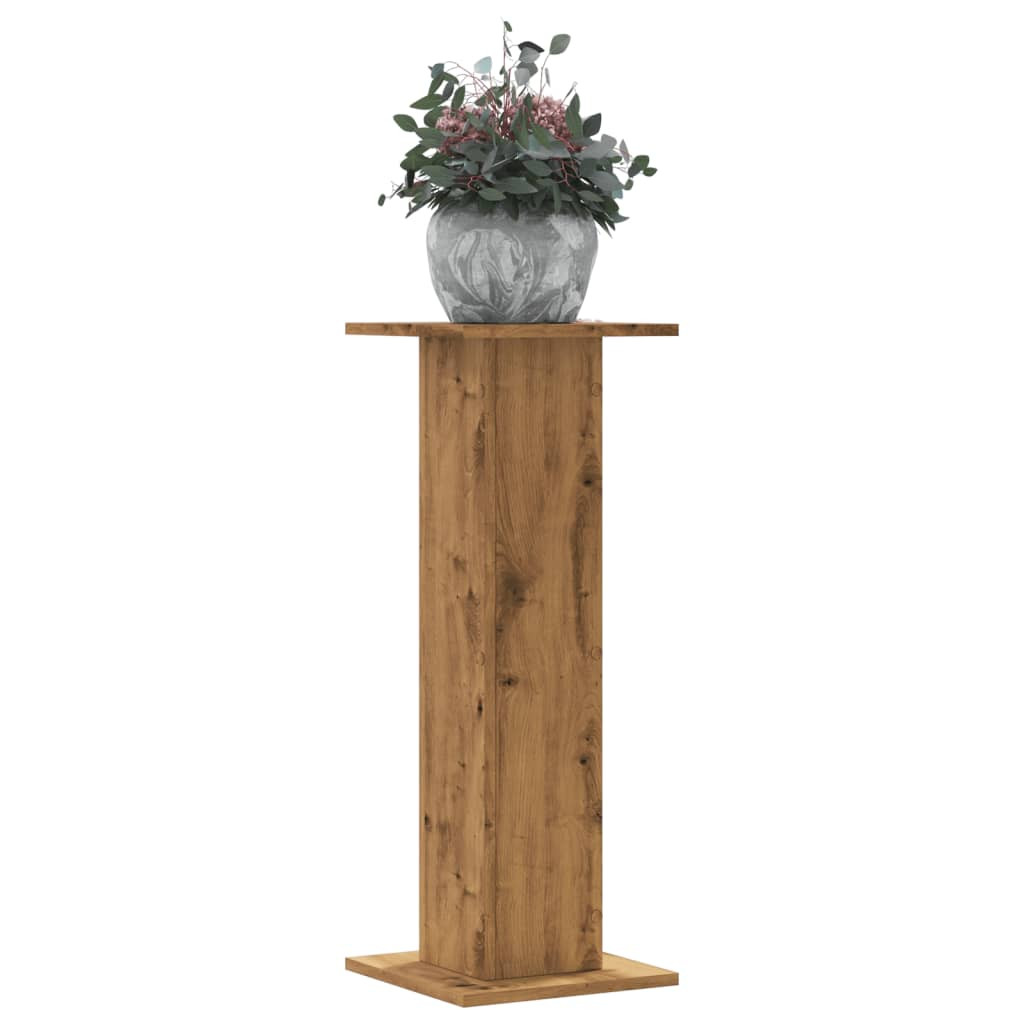 vidaXL Pflanzenständer 2 Stk. Artisan-Eiche 30x30x80 cm Holzwerkstoff
