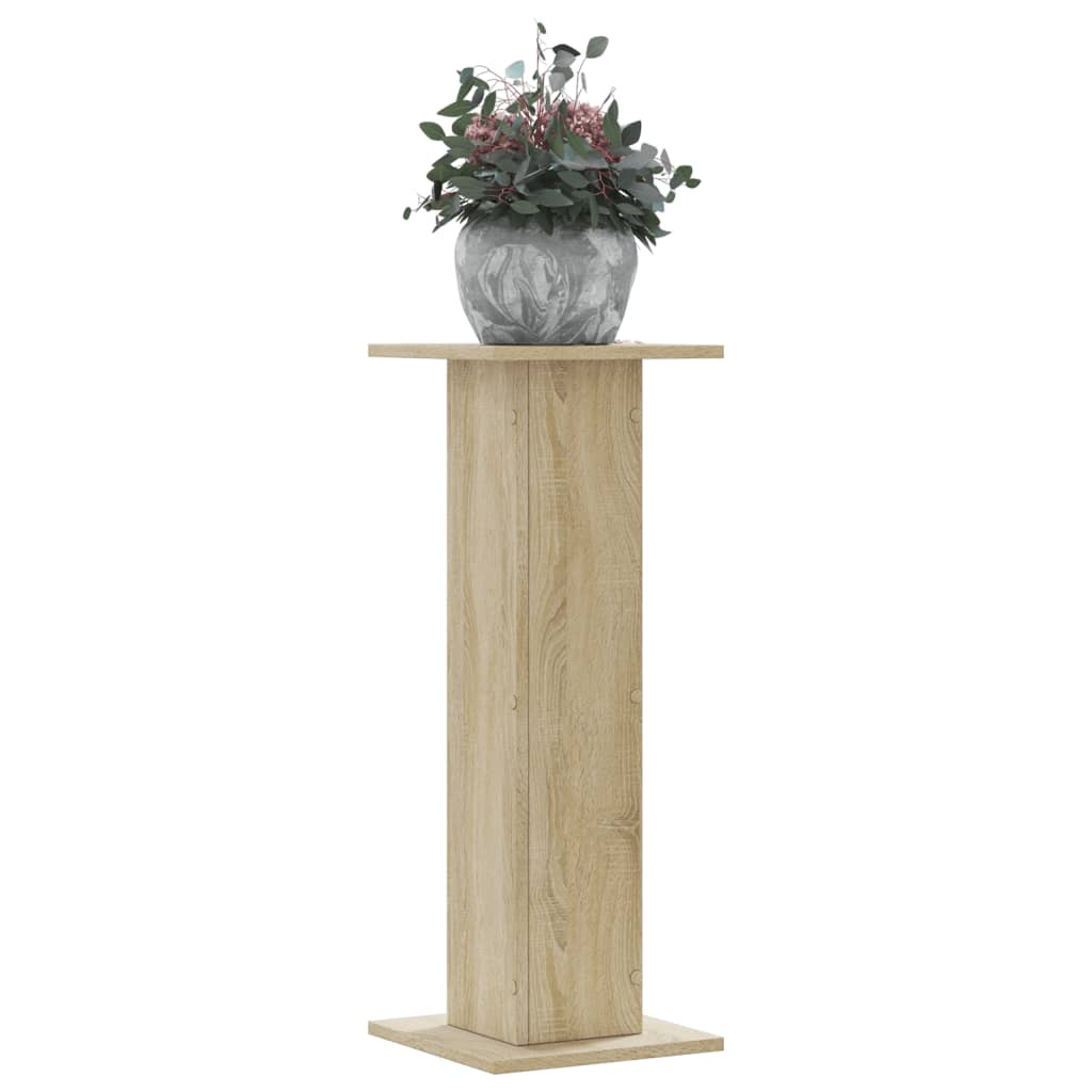 vidaXL Pflanzenständer 2 Stk. Sonoma-Eiche 30x30x80 cm Holzwerkstoff
